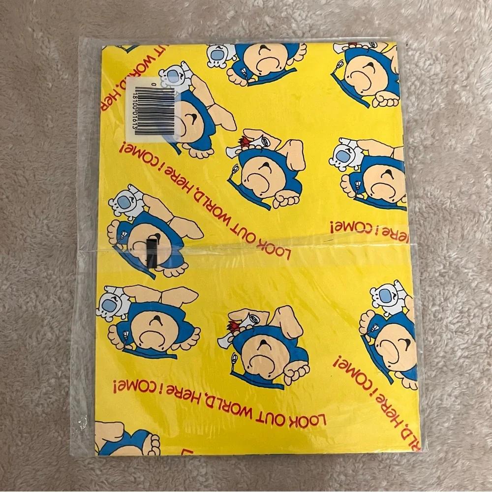 Vintage Graduation Wrapping Paper Ziggy Gift Wrap American Greetings Sheet